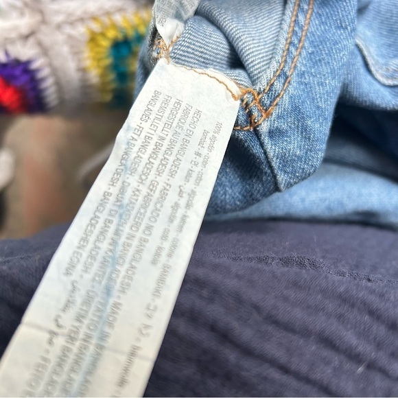 Zara Indigo Denim Jean Overalls Size 4-5 Years - Picture 11 of 11